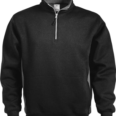 Sweatshirt Med Lynlås Sort XL - 1