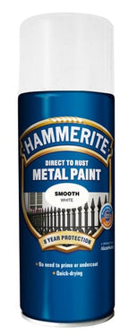 Hammerite Glat Hvid Spray 400ml - 1
