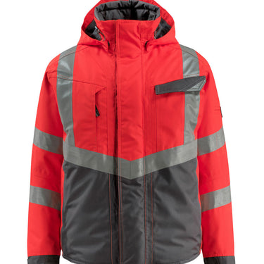Mascot vinterjakke 15535 hi-vis rød/antracit str L - 1