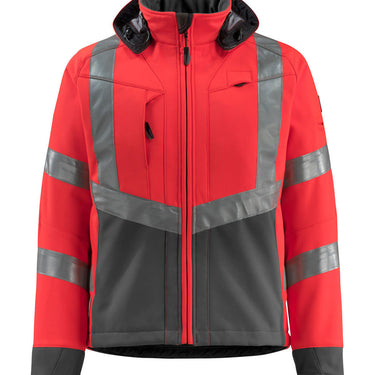 Mascot softshell jakke 15502 hi-vis rød/antracit str M - 1