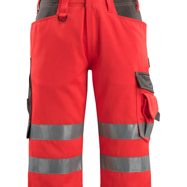 Mascot shorts lange 15549 hi-vis rød/antracit str C52 - 1