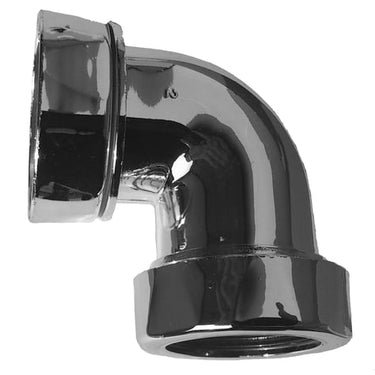 Purus vinkelkobling 90° forkromet PP - 1