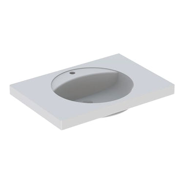 Geberit Preciosa håndvask 800x550x200mm t/bolte hvid porcelæn 635109050 - 1