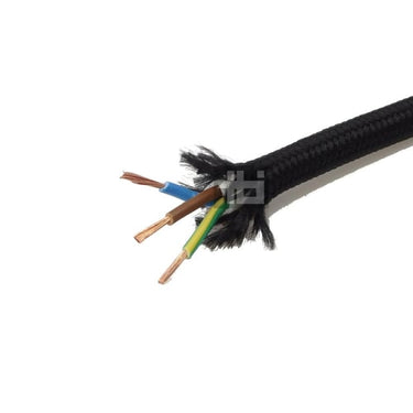 3G0,75 T70 textil sort 25m - 1