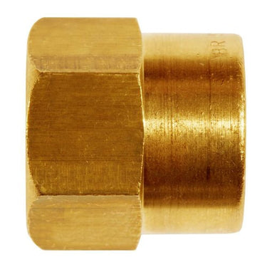 SO40030-08-3/8 messing overgangsmuffe med indvendigt gevind 8 mm x 3/8" - 1
