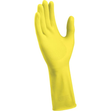 Gummihandske Basic - gul str 9/L - 1