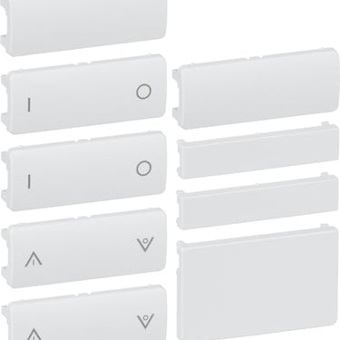 LK FUGA Tangentsæt for batteritryk 6SL Hvid - 1