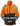 Snickers HiViz Trøje med lynlås klasse 2 orange/sort str 3XL - 1