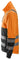 Snickers HiViz Trøje med lynlås klasse 2 orange/sort str L - 2
