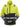 Snickers HiViz Trøje med lynlås klasse 2 gul/sort str XS - 1