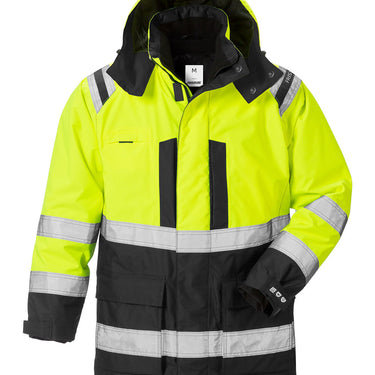 Hi-Vis 3-I-1 Parka 119628 gul/sort str S - 1