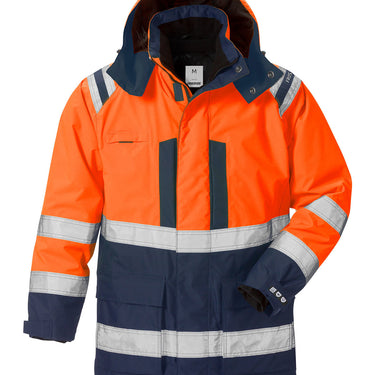 Fristads Hi-Vis Airtech 3-i-1 parka jakke kl.3 4 orange/marine str 3XL - 1