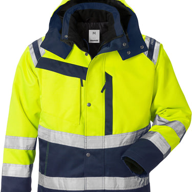 Fristads Hi Vis vinter jakke kl.3 119630 gul/marine 4XL - 1