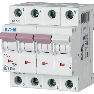 Automatsikring 32A 3P+N C 4M 6KA - 1