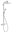 hansgrohe Croma E 280 1jet showerpipe med term krom - 1