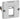 LK FUGA Dataudtag for 1x Keystone RJ45 (large) 1 modul indsats - 1