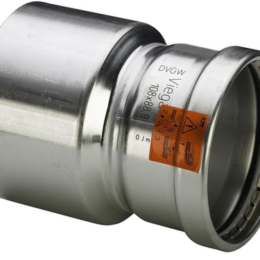 Sanpress Inox XL reduktion 88,9 x 76,1 mm rustfrit stål - 1