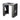 Allux 8002 universal stander til pakkepostkasse sort - 1