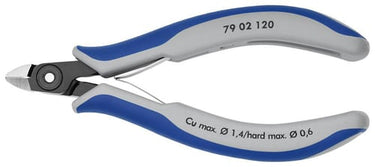 Knipex skævbider præcisions elektronik m/mini hoved,skær og lille facet  120 mm - 1