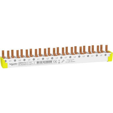 Sløjfeskinne 3PN 12M: N L1 N L2 N L3 N L1 N L2 N L3 N L1 N L2 N L3 9mm pitch tillader mix af 1PN og 3PN XP enheder - 1