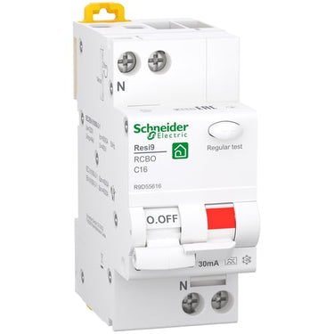 Resi9 XP RCBO/kombiafbryder 1PN C-karakteristik 16A 6kA 30mA klasse A 36mm - 1