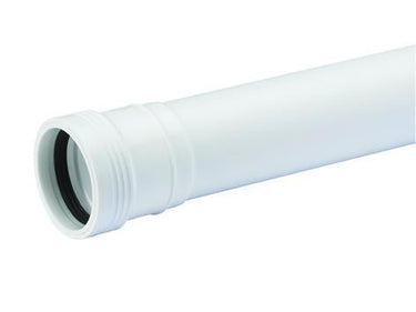 Wafix PP afløbsrør med muffe 40 x 500 mm hvid - 1