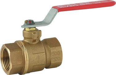Type 380 kuglehane muffe/muffe ¾" rødgods - 1