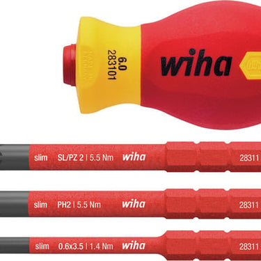 Wiha skruetrækkersæt SlimVario Stubby VDE 1000V 4 dele - 1
