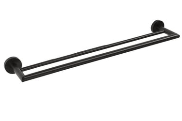 KRISS Simple dobbelt håndklædestang 600mm matsort - 1