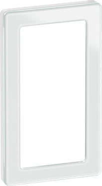LK FUGA PURE designramme glas for 2-modul indsatse hvid - 1