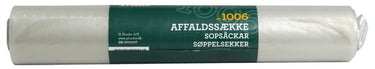 Affaldssække klar, 120 liter, 10 poser pr. rulle - kraftig kvalitet - 1