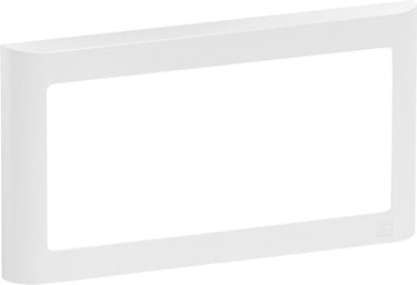 LK FUGA antibakteriel SOFT designramme 2-modul indsatse vandret hvid - 1