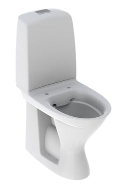 Ifö Spira toilet 6261 Rimfree høj model lukket S-lås hvid - 1