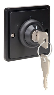 Nøgleafbryder 16A IP55 sort - 1