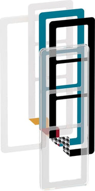 LK FUGA CHOICE designramme inkl  6 farvevalg 3,5 modul transparent - 1