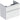 Geberit Icon vaskeskab 740 x 476 x 615 mm 2 skuffer hvid højkomprimeret trelags-spånplade mat lakeret - 1