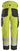 Snickers Hi-Vis vandtætte 37.5 2-lags bukser let vattering kl. 2 gul/sort str 4XL - 3