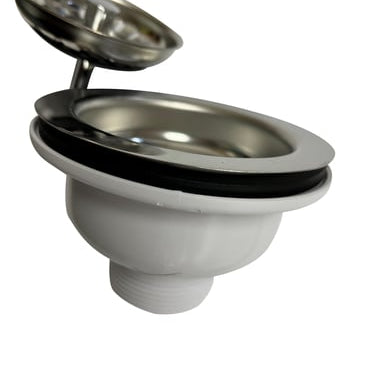 Milton Megatherm bundventil t/køk vask 1 1/2" x 113 krom - 1