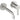 Damixa Silhouet håndvaskarmatur til indbyg. udv. dele 180mm tud Steel - 1