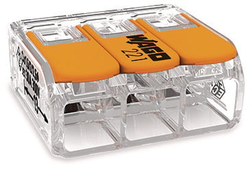 WAGO Samlemuffe 3x0,5-6mm2 transparent - 1
