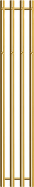 KRISS Vega håndklædetørrer 1420x257mm guld PVD - 1