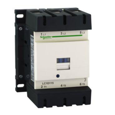 TeSys D kontaktor LC1D115P7 3P 115A AC-3 55kW@400V 1NO+1NC hjælpe kontakt 230V 50/60Hz AC spole - 1