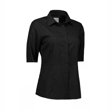 Seven Seas fine twill modern s/s dame S721 sort str 3XL - 1