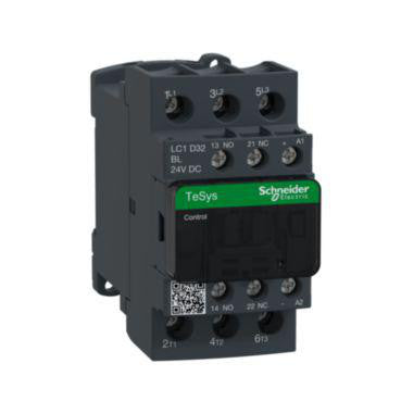 TeSys D kontaktor LC1D32BL 3P(3 NO) - AC-3 - <= 440 V 25 A - 24 V DC spole - 1