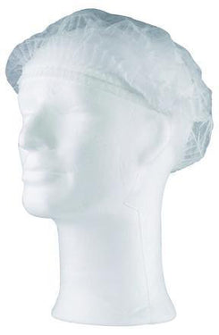 Engangshue Mob Cap 100stk PP hvid str L - 1