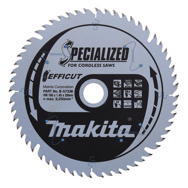 Makita TCT Rundsavsklinge 165X20mm 56T Effi - 1
