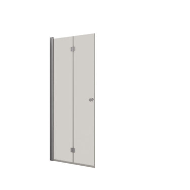 Dansani foldedør H:200x97-99cm krom/klart glas - 1