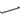 Ifö møbelgreb S5 bøjlegreb sort 201 x 9 x 28 mm - 1