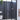 Dansani B101-03 foldedør 200 x 97-99 cm sort/klart glas - 2