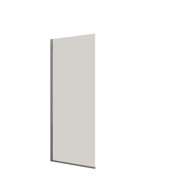 Dansani fast væg H:197,8x97-99cm krom/klart glas - 1